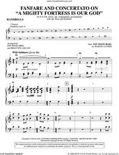 Cover icon of Fanfare and Concertato on A Mighty Fortress Is Our God sheet music for orchestra/band (handbells) by Martin Luther, Brad Nix, Jon Paige, Frederick H. Hedge and Miscellaneous, intermediate skill level