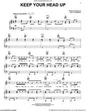 Cover icon of Keep Your Head Up sheet music for voice, piano or guitar by Andy Grammer, intermediate skill level