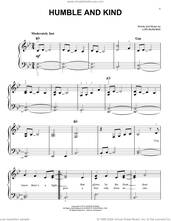 Cover icon of Humble And Kind sheet music for piano solo by Tim McGraw and Lori McKenna, easy skill level