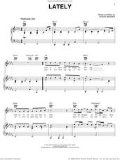 Cover icon of Lately sheet music for voice, piano or guitar by Stevie Wonder, intermediate skill level