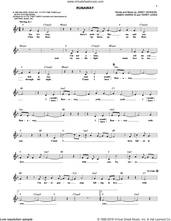 Cover icon of Runaway sheet music for voice and other instruments (fake book) by Janet Jackson, James Harris and Terry Lewis, intermediate skill level