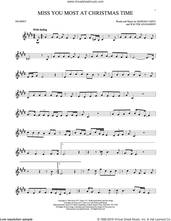 Cover icon of Miss You Most At Christmas Time sheet music for trumpet solo by Mariah Carey and Walter Afanasieff, intermediate skill level