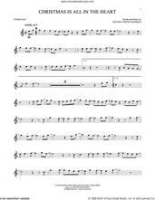 Cover icon of Christmas Is All In The Heart sheet music for tenor saxophone solo by Steven Curtis Chapman, intermediate skill level