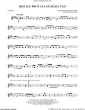 Cover icon of Miss You Most At Christmas Time sheet music for clarinet solo by Mariah Carey and Walter Afanasieff, intermediate skill level