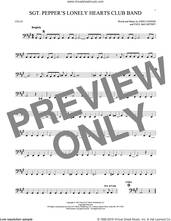 Cover icon of Sgt. Pepper's Lonely Hearts Club Band sheet music for cello solo by The Beatles, John Lennon and Paul McCartney, intermediate skill level