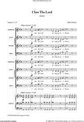 Cover icon of I Saw The Lord sheet music for voice, piano or guitar by Sir John Stainer and Isaiah vI. 1-4, classical score, intermediate skill level