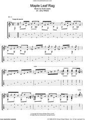 Cover icon of Maple Leaf Rag sheet music for guitar (tablature) by Scott Joplin and Jerry Willard, intermediate skill level
