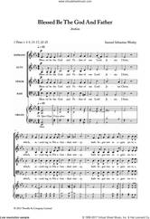 Cover icon of Blessed Be The God And Father sheet music for choir (SATB: soprano, alto, tenor, bass) by Samuel Sebastian Wesley and 15-17, 22-25 1 Peter i: 3-5, classical score, intermediate skill level