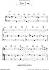 Cover icon of From Eden sheet music for voice, piano or guitar by Hozier and Andrew Hozier-Byrne, intermediate skill level