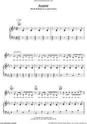 Cover icon of Avenir sheet music for voice, piano or guitar by Louane and Louane Emera, intermediate skill level