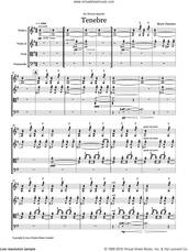 Cover icon of Tenebre (String quartet score and parts) sheet music for string orchestra by Bryce Dessner, classical score, intermediate skill level