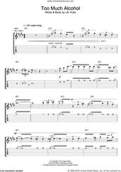Cover icon of Too Much Alcohol sheet music for guitar (tablature) by Rory Gallagher and J.B. Hutto, intermediate skill level