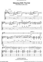 Cover icon of Messin' With The Kid sheet music for guitar (tablature) by Rory Gallagher and Mel London, intermediate skill level