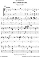 Cover icon of Pleasant Moments sheet music for guitar (tablature) by Scott Joplin and Jerry Willard, intermediate skill level