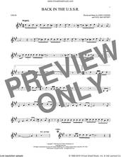 Cover icon of Back In The U.S.S.R. sheet music for violin solo by The Beatles, Chubby Checker, John Lennon and Paul McCartney, intermediate skill level