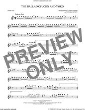 Cover icon of The Ballad Of John And Yoko sheet music for tenor saxophone solo by The Beatles, John Lennon and Paul McCartney, intermediate skill level