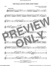 Cover icon of The Ballad Of John And Yoko sheet music for oboe solo by The Beatles, John Lennon and Paul McCartney, intermediate skill level