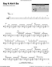 Cover icon of Say It Ain't So sheet music for drums by Weezer and Rivers Cuomo, intermediate skill level