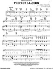 Cover icon of Perfect Illusion sheet music for voice, piano or guitar by Lady Gaga, Kevin Parker, Mark Ronson and Michael Tucker, intermediate skill level