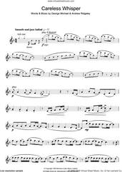 Cover icon of Careless Whisper sheet music for flute solo by George Michael and Andrew Ridgeley, intermediate skill level