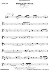 Cover icon of Honeysuckle Rose sheet music for trumpet solo by Andy Razaf and Thomas Waller, intermediate skill level