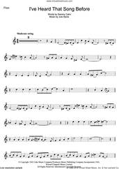 Cover icon of I've Heard That Song Before sheet music for flute solo by Harry James, Jule Styne and Sammy Cahn, intermediate skill level