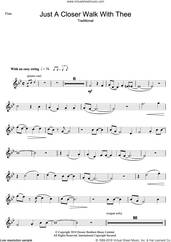 Cover icon of Just A Closer Walk With Thee sheet music for flute solo, intermediate skill level