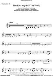 Cover icon of The Last Night Of The World (from Miss Saigon) sheet music for clarinet solo by Claude-Michel Schonberg, Alain Boublil and Richard Maltby, Jr., intermediate skill level