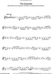 Cover icon of The Scientist sheet music for clarinet solo by Coldplay, Chris Martin, Guy Berryman, Jonny Buckland and Will Champion, intermediate skill level