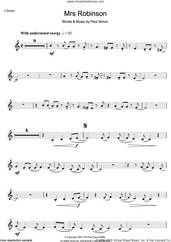 Cover icon of Mrs. Robinson sheet music for clarinet solo by Simon & Garfunkel and Paul Simon, intermediate skill level