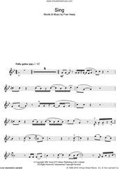 Cover icon of Sing sheet music for violin solo by Merle Travis and Fran Healy, intermediate skill level