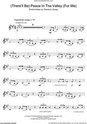 Cover icon of (There'll Be) Peace In The Valley (For Me) sheet music for clarinet solo by Johnny Cash and Tommy Dorsey, intermediate skill level