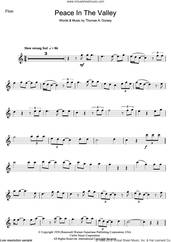 Cover icon of (There'll Be) Peace In The Valley (For Me) sheet music for flute solo by Mahalia Jackson, Johnny Cash and Tommy Dorsey, intermediate skill level