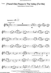 Cover icon of (There'll Be) Peace In The Valley (For Me) sheet music for trumpet solo by Johnny Cash and Tommy Dorsey, intermediate skill level