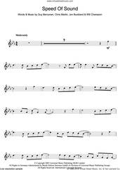 Cover icon of Speed Of Sound sheet music for flute solo by Coldplay, Chris Martin, Guy Berryman, Jonny Buckland and Will Champion, intermediate skill level