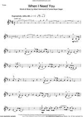 Cover icon of When I Need You sheet music for violin solo by Leo Sayer, Celine Dion, Will Mellor, Albert Hammond and Carole Bayer Sager, intermediate skill level
