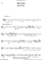 Cover icon of Born Free sheet music for flute solo by Matt Monro, Don Black and John Barry, intermediate skill level
