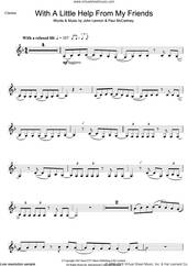 Cover icon of With A Little Help From My Friends sheet music for clarinet solo by The Beatles, John Lennon and Paul McCartney, intermediate skill level