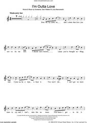 Cover icon of I'm Outta Love sheet music for flute solo by Anastacia, Louis Biancaniello and Sam Watters, intermediate skill level
