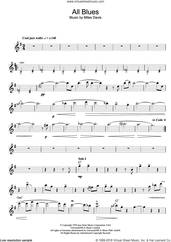 Cover icon of All Blues sheet music for flute solo by Miles Davis, intermediate skill level