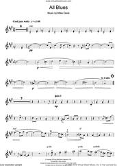 Cover icon of All Blues sheet music for tenor saxophone solo by Miles Davis, intermediate skill level