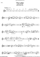 Cover icon of The Letter (from Billy Elliot: The Musical) sheet music for flute solo by Elton John and Lee Hall, intermediate skill level
