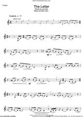 Cover icon of The Letter (from Billy Elliot: The Musical) sheet music for trumpet solo by Elton John and Lee Hall, intermediate skill level