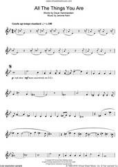 Cover icon of All The Things You Are sheet music for trumpet solo by Jerome Kern and Oscar II Hammerstein, intermediate skill level