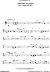 Cover icon of Consider Yourself sheet music for flute solo by Lionel Bart, intermediate skill level