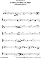 Cover icon of Perhaps, Perhaps, Perhaps (Quizas, Quizas, Quizas) sheet music for trumpet solo by Osvaldo Farres, intermediate skill level