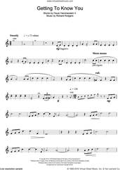 Cover icon of Getting To Know You (from The King And I) sheet music for trumpet solo by Rodgers & Hammerstein, Richard Rodgers and Oscar II Hammerstein, intermediate skill level