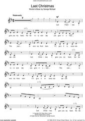 Cover icon of Last Christmas sheet music for clarinet solo by Wham!, Wham and George Michael, intermediate skill level