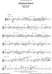 Cover icon of Electrical Storm sheet music for flute solo by U2 and Bono, intermediate skill level