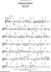 Cover icon of Electrical Storm sheet music for saxophone solo by U2 and Bono, intermediate skill level